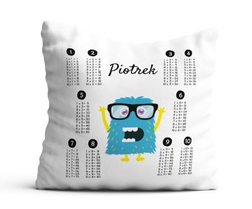 Poduszka tabliczka mnożenia