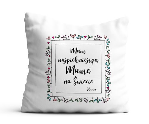 poduszka z nadrukiem dla mamy prezent