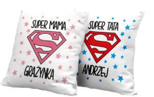 Zestaw poduszek dla rodziców mamy i taty prezent