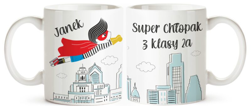 Kubek na dzień chłopaka superman klasa