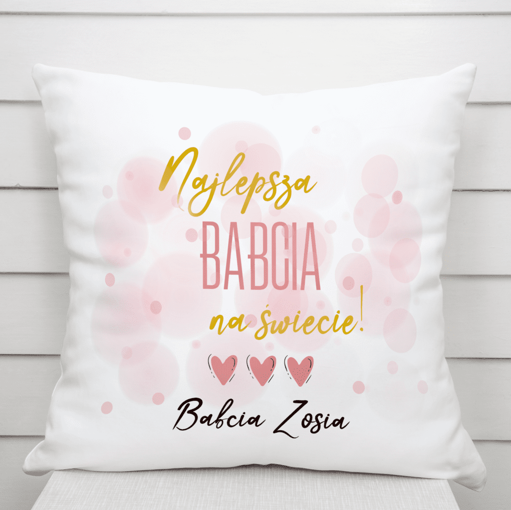 Prezent dla babci poduszka dzień babci