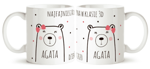 kubek na dzień kobiet - miś