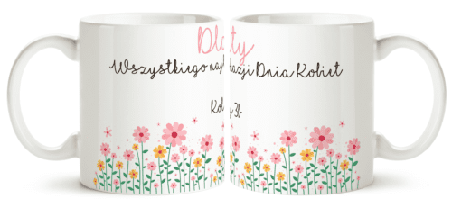 kubek na dzień kobiet - kwiatki