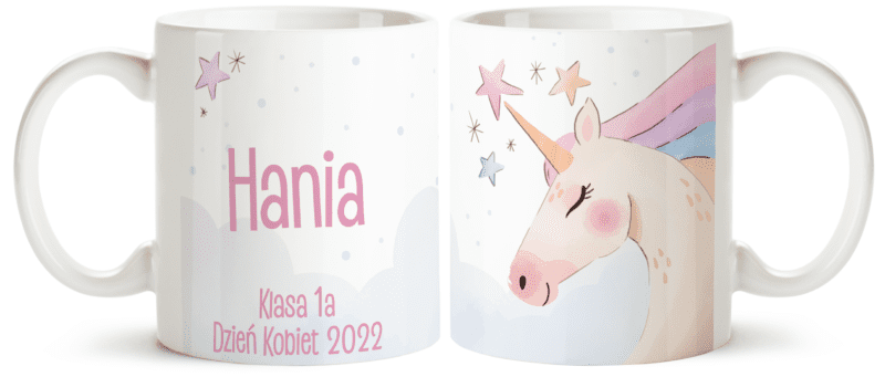 Kubek dzień kobiet UNICORN mockup