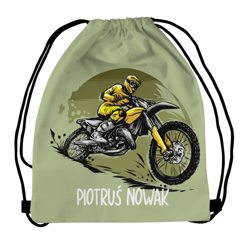 Worek do przedszkola , na buty - motocross