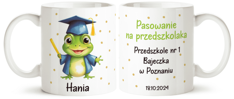 Pasowanie na przedszkolaka - kubek , upominek , kubek z imieniem