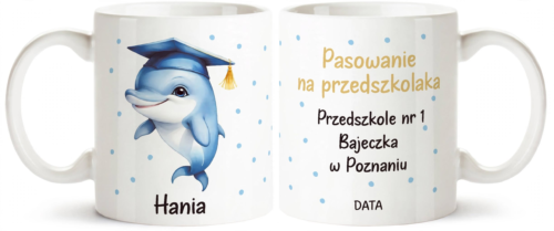 Pasowanie na przedszkolaka - kubek , upominek , kubek z imieniem