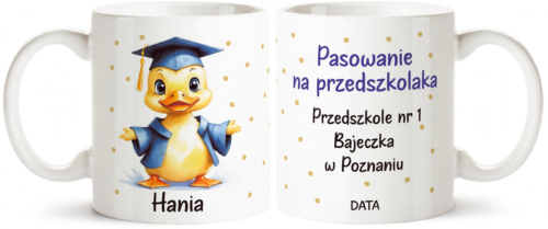 Pasowanie na przedszkolaka - kubek , upominek , kubek z imieniem