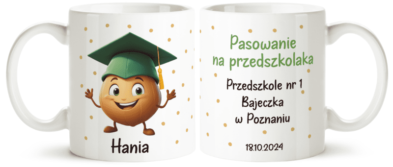 Pasowanie na przedszkolaka - kubek , upominek , kubek z imieniem