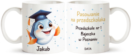 Pasowanie na przedszkolaka - kubek , upominek , kubek z imieniem