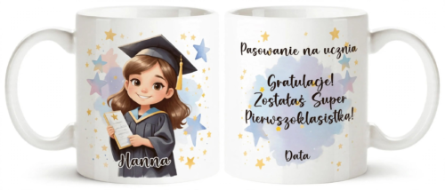 Pasowanie na ucznia - kubek prezent