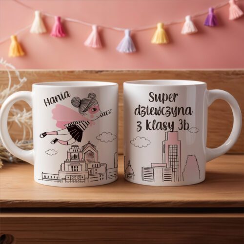 Personalizowany kubek na Dzień Kobiet! Idealny prezent dla dziewczynek w klasie lub przedszkolu. Kubek z imieniem.