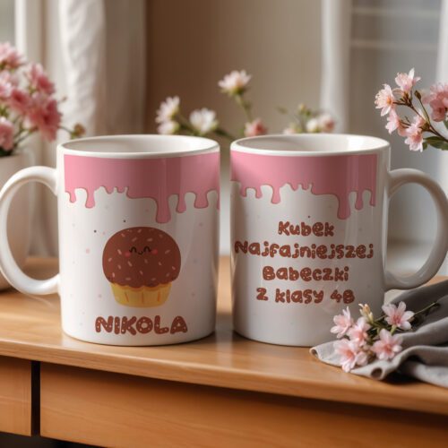 Personalizowany kubek na Dzień Kobiet! Idealny prezent dla dziewczynek w klasie lub przedszkolu. Kubek z imieniem.