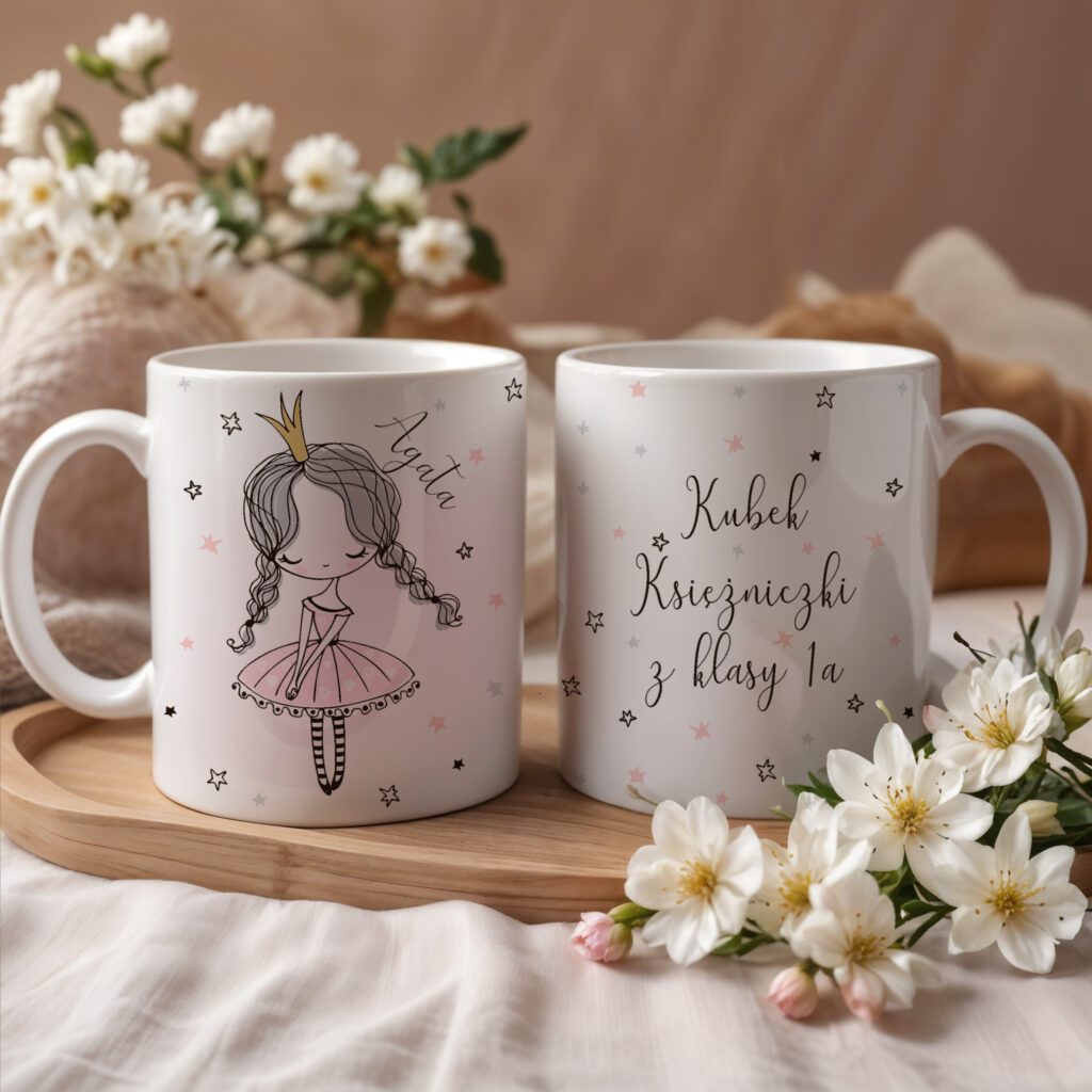 Personalizowany kubek na Dzień Kobiet! Idealny prezent dla dziewczynek w klasie lub przedszkolu. Kubek z imieniem.