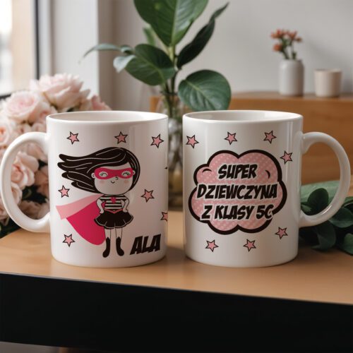Personalizowany kubek na Dzień Kobiet! Idealny prezent dla dziewczynek w klasie lub przedszkolu. Kubek z imieniem.