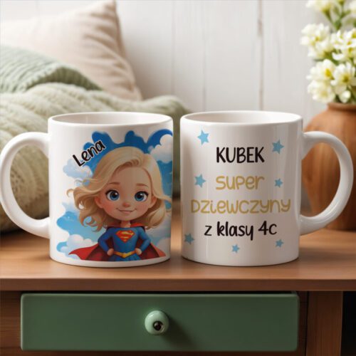 Personalizowany kubek na Dzień Kobiet! Idealny prezent dla dziewczynek w klasie lub przedszkolu. Kubek z imieniem.