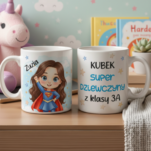 Personalizowany kubek na Dzień Kobiet! Idealny prezent dla dziewczynek w klasie lub przedszkolu. Kubek z imieniem.